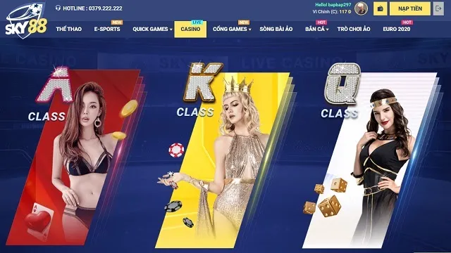 Casino live SKY88 San choi sieu xin thuoc dang cap quoc te 2