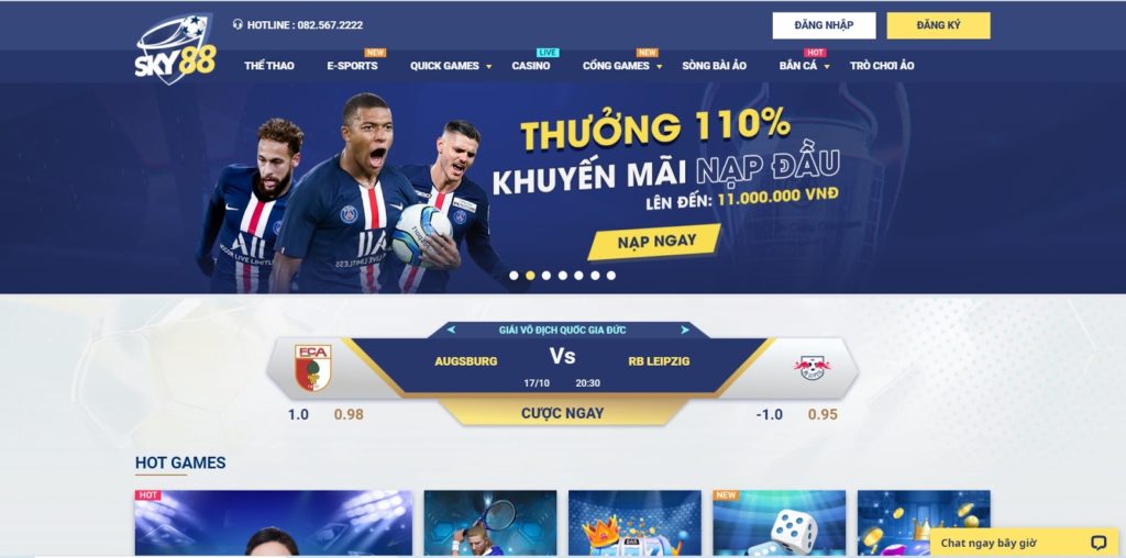 Nhà cái trực tiếp bóng đá Sky88