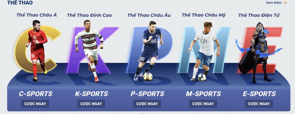 Đa dạng cược thể thao tại Sky88.top