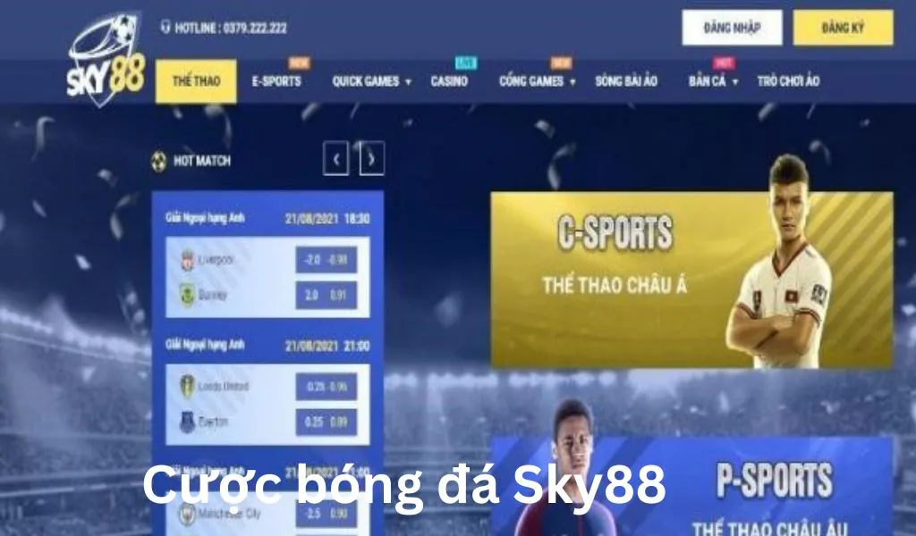 Kèo bóng đá Sky88 cập nhật mỗi ngày