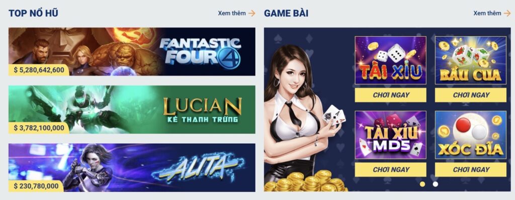 Game nổ hũ tại Sky88 uk